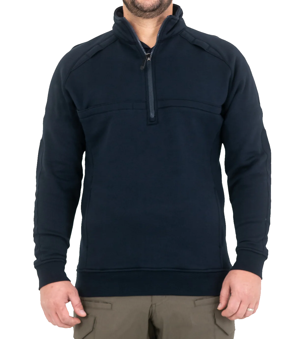 Men's Uniform 1/4 Zip Job Shirt Template