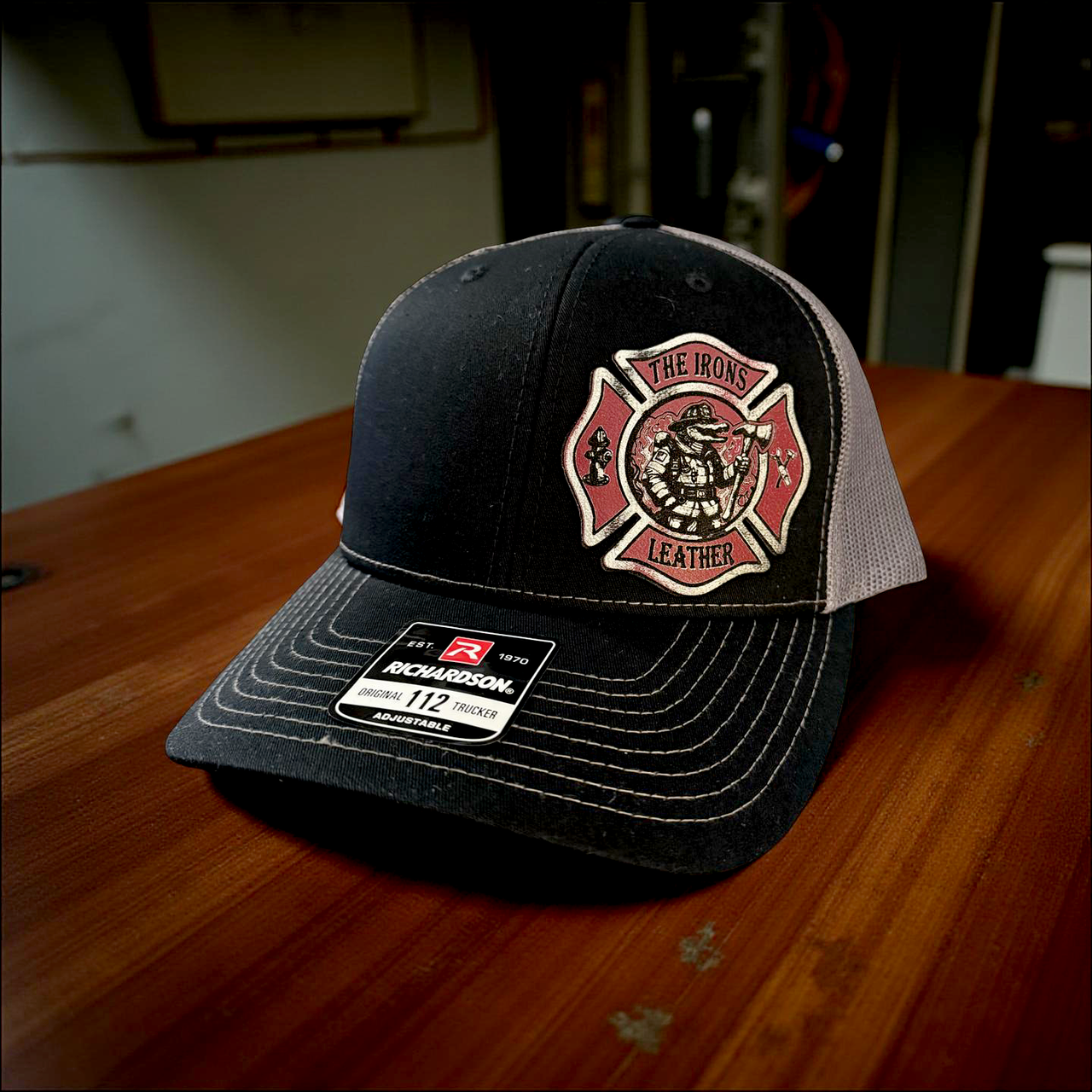 The Irons Leather | Gator Maltase Cross Trucker Hat