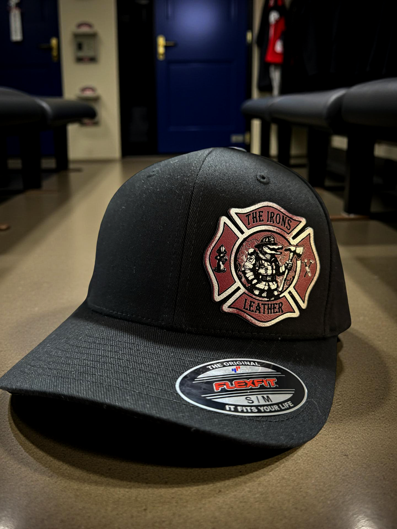 The Irons Leather | Gator Maltese Cross Flexfit Hat