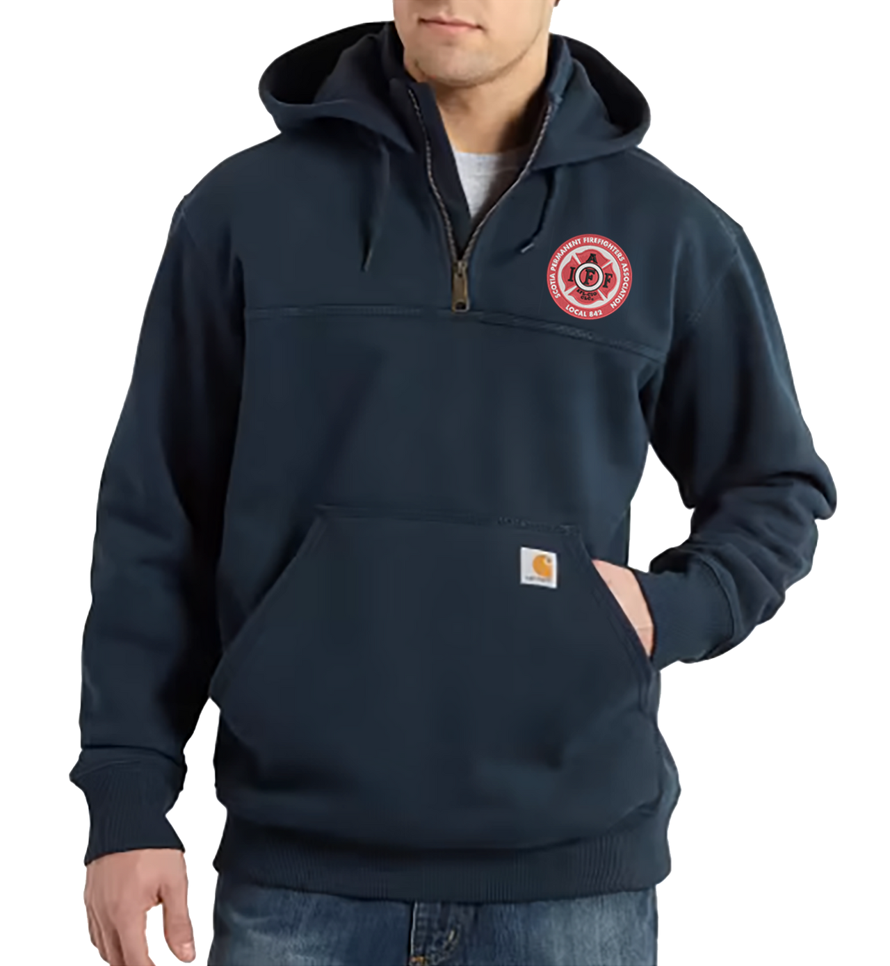 Scotia Fire Carhartt Rain Defender 1/4 Zip Hoodie