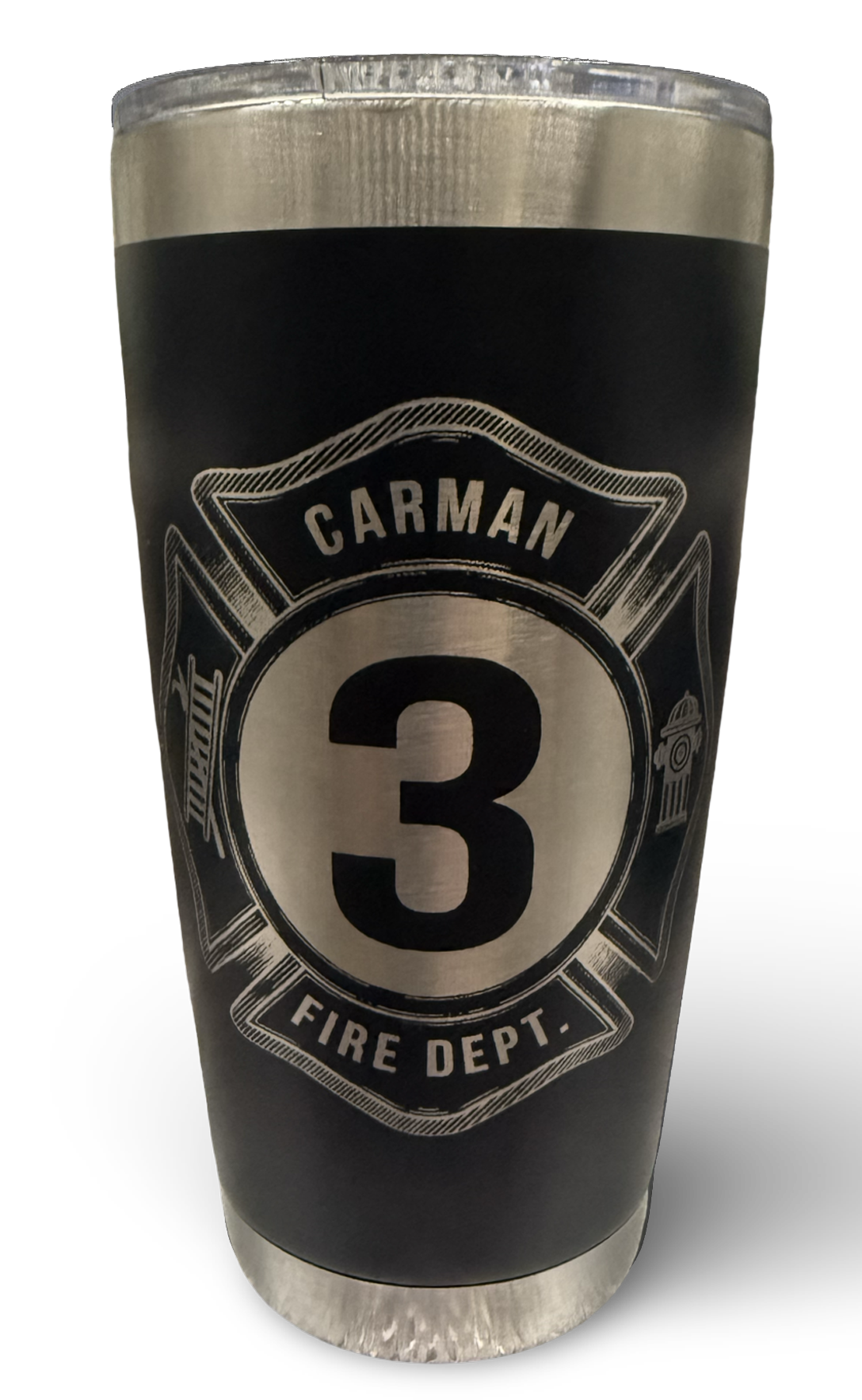 Carman Fire Dept. 20oz Insulated Tumbler – Magnetic Lid Edition