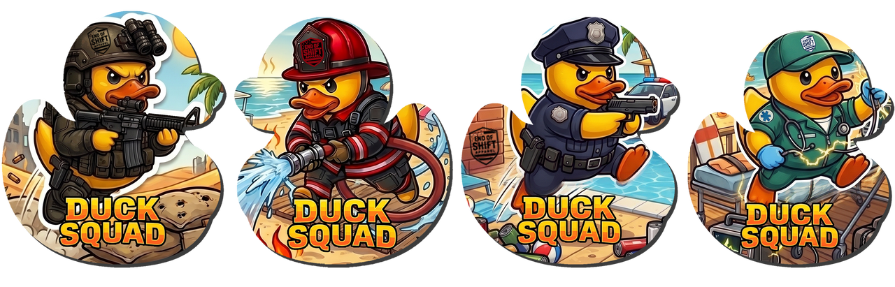 Duck Squad: Summer Patrol Vinyl Stickers (3")