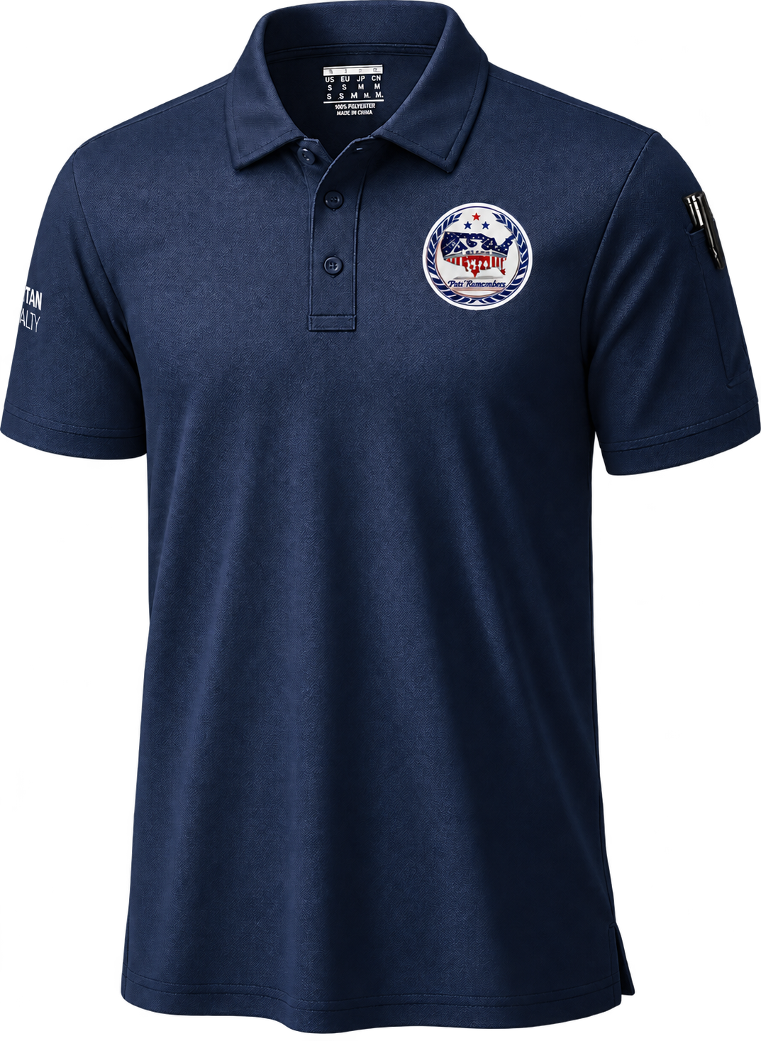 Frontline Legacy Group navy golf polo
