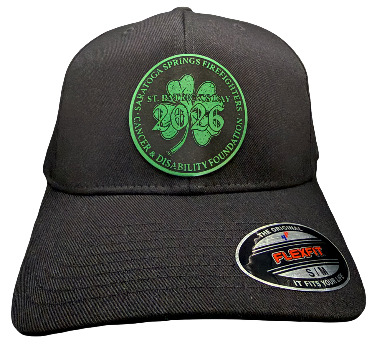 SSFF Cancer & Disability St. Patrick's Day 2026 FlexFit Leather Patch Hat